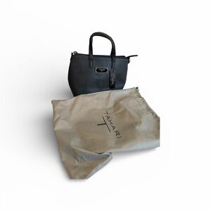 Tahari Charcoal Satchel Bag